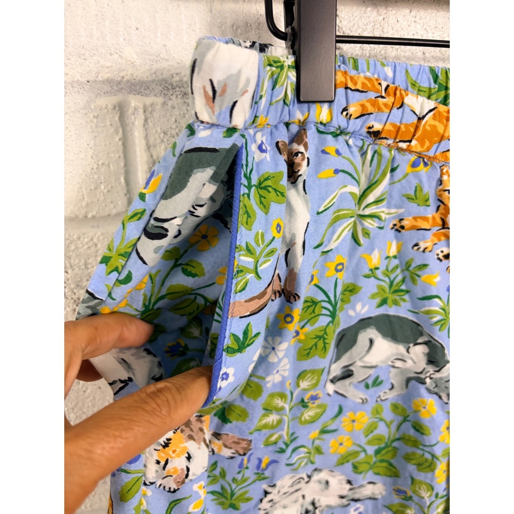 Printfresh Pajama Pants Womens S Blue Must Love Cats Print Cotton Lounge - Picture 8 of 13